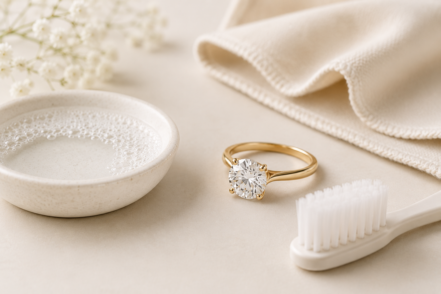 How to Clean a Diamond Ring at Home Without Damaging It