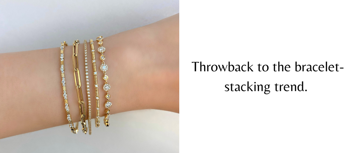 Throwback to the bracelet-stacking trend. - Emori