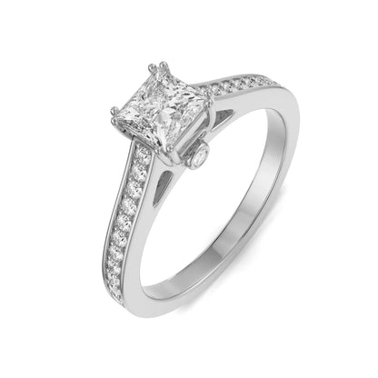 Rebecca Timeless Solitaire Ring Top View