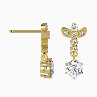 Dazzling Descent Diamond Earrings Prospective view