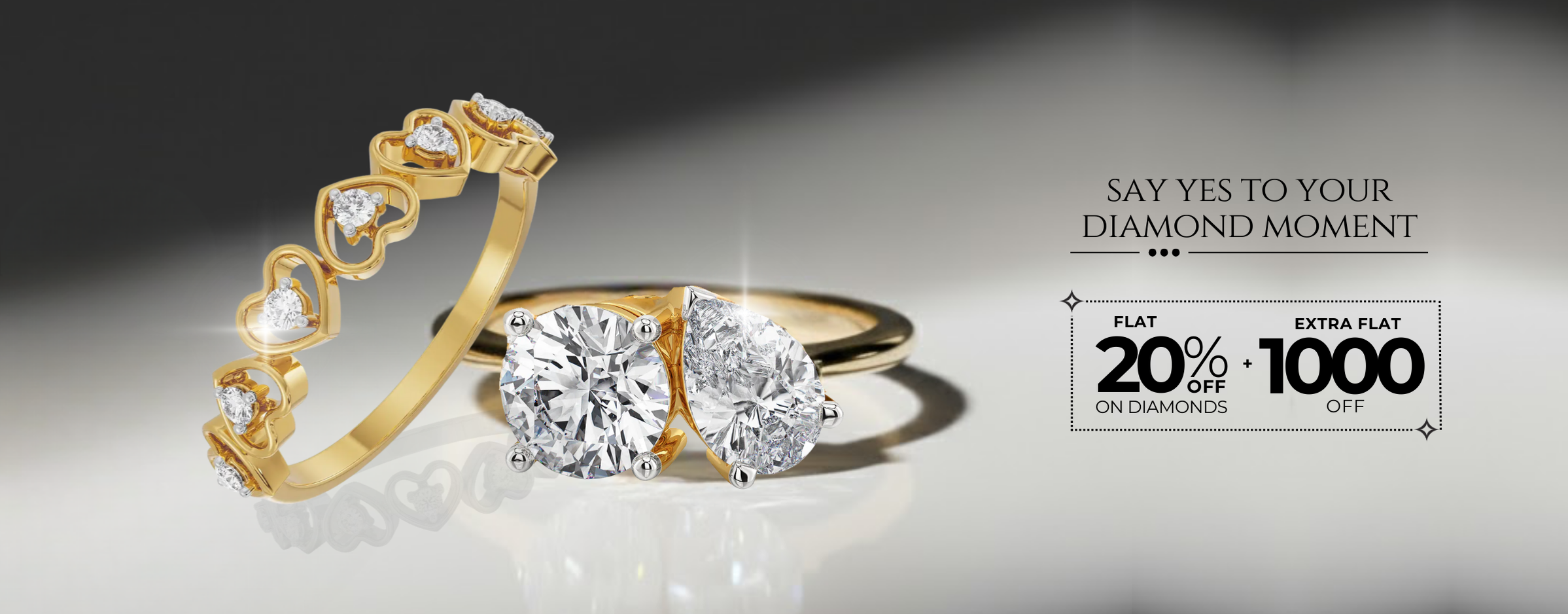 Solitaire Rings Mobile Banner