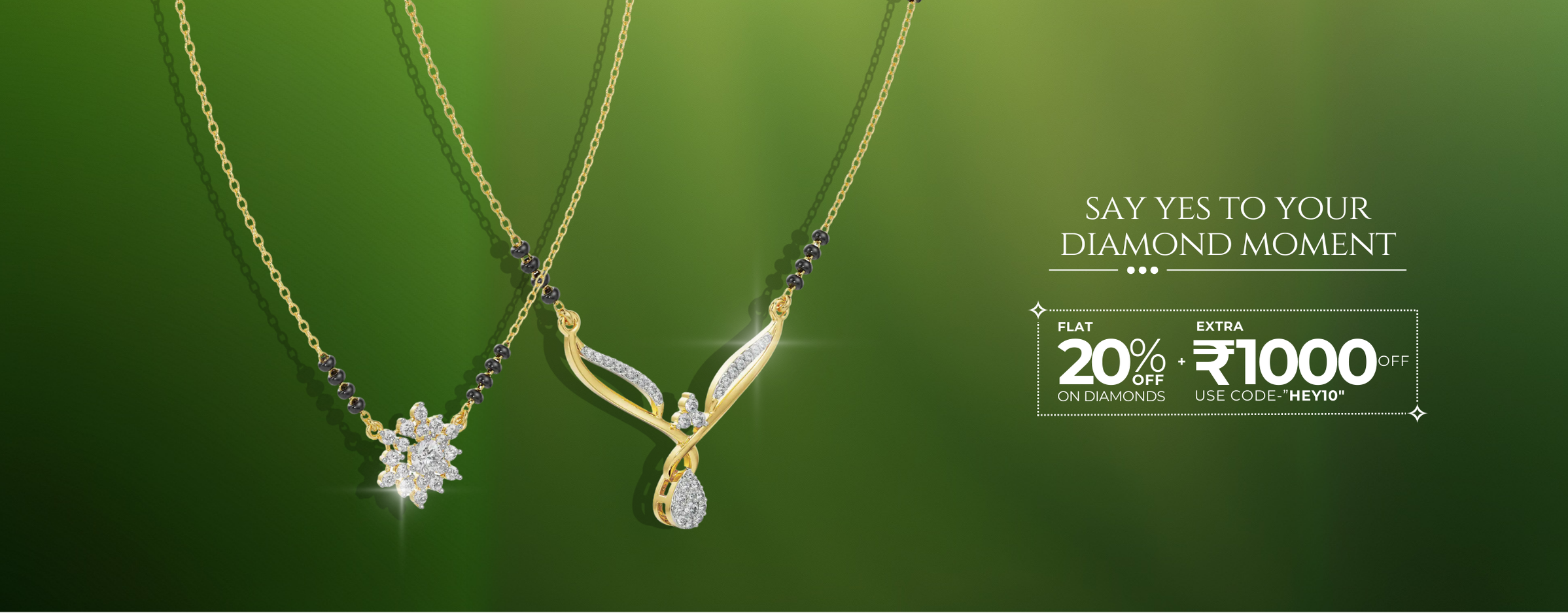 Diamond Mangalsutra Mobile Banner