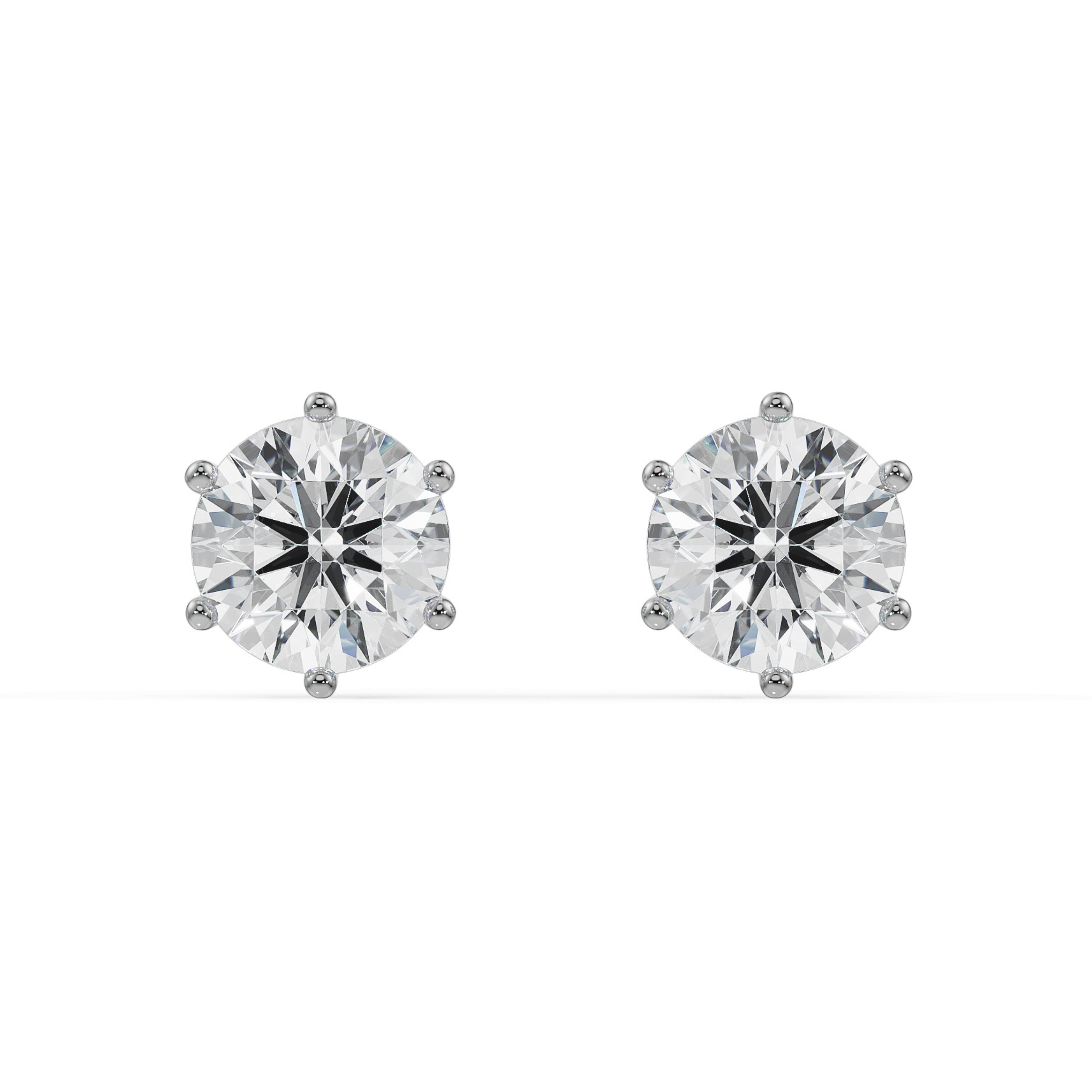 3 CT Versatile Lab Grown Diamond Solitaire Studs_in-stock