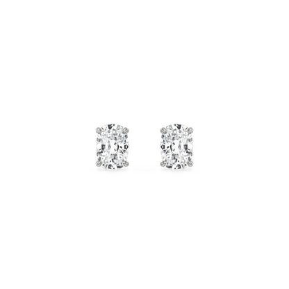 0.5 CT Enchanting Cushion Lab Grown Diamond Studs - front view