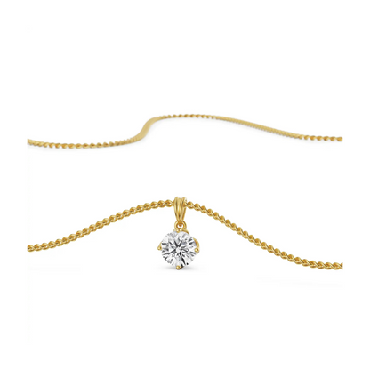 Sole Spark Lab Grown Diamond Pendant - front view