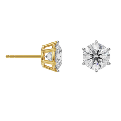 3 CT Versatile Lab Grown Diamond Solitaire Studs_in-stock