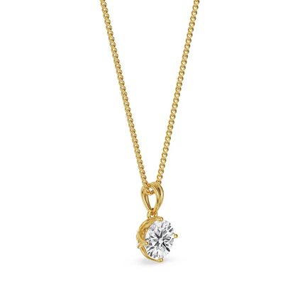Grace Lab Grown Diamond Pendant - side