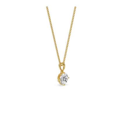 Sole Spark Lab Grown Diamond Pendant - side view