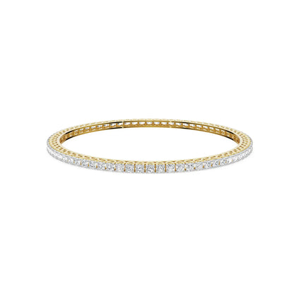 Classic Charm Lab Grown Diamond Bangle - front view