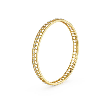 Tiana Timeless Lab Grown Diamond Bangle - side view