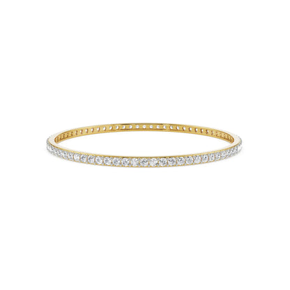 Sienna Statement Lab Grown Diamond Bangle - front view in 9KT