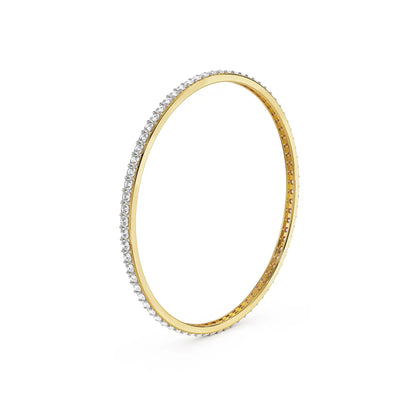 Sienna Statement Lab Grown Diamond Bangle - side view