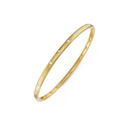 Starlight Row Lab Grown Diamond Bangle - top view