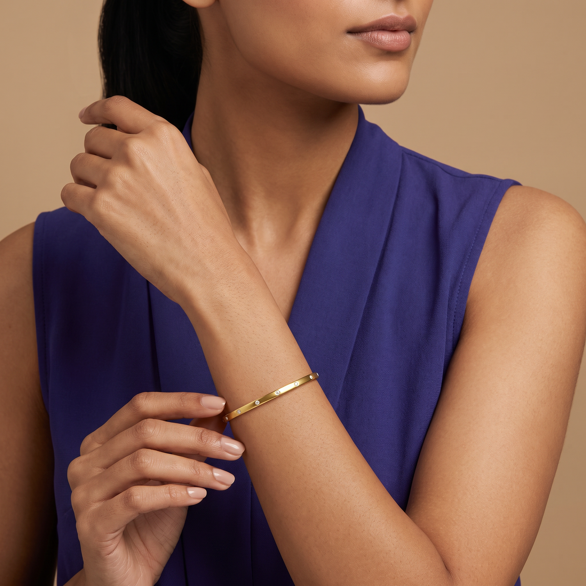 Starlight Row Lab Grown Diamond Bangle
