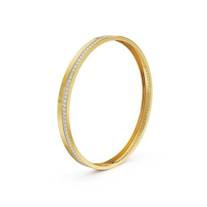 Lush Life Lab Grown Diamond Bangle - side view