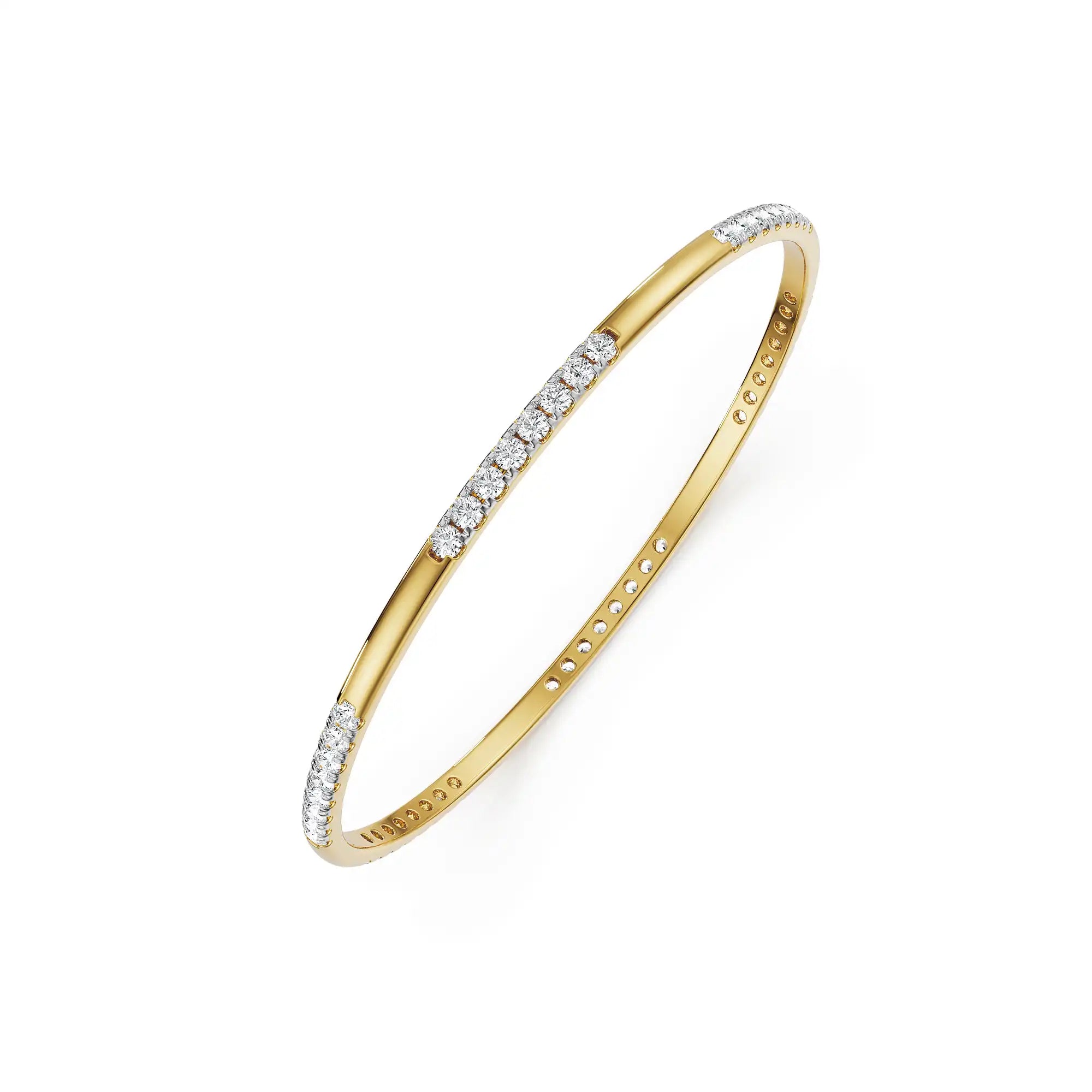 Mystic Lab Grown Diamond Bangle - top view