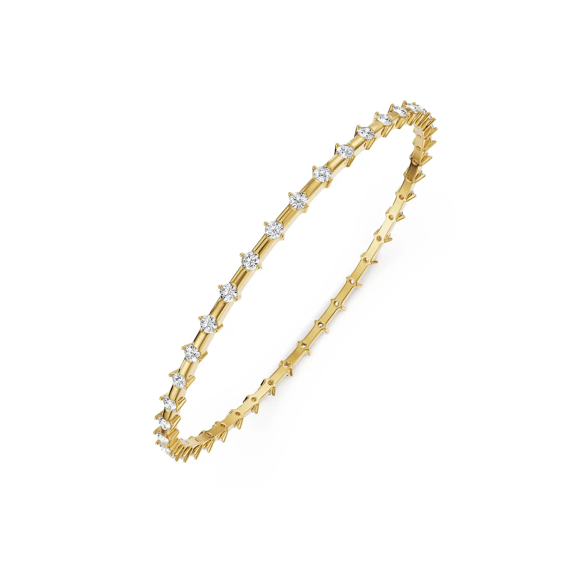 Starfire Lab Grown Diamond Bangle - top view