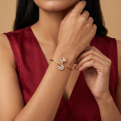 Lilac Prism Lab Grown Diamond Bangle