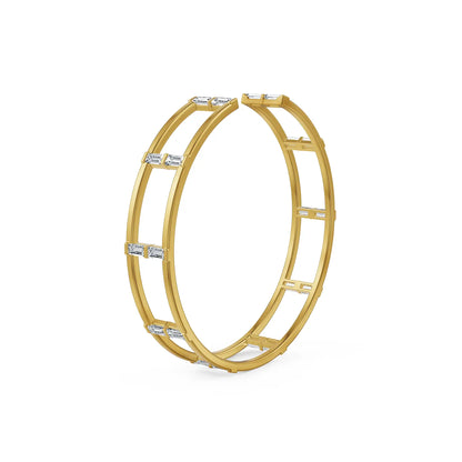 Linear Luxe Lab Grown Diamond Bangle