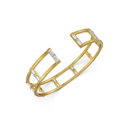 Linear Luxe Lab Grown Diamond Bangle