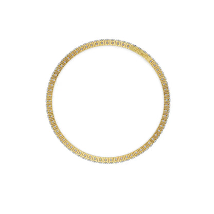 4 Pointer Diamond Tennis Bracelet Back View