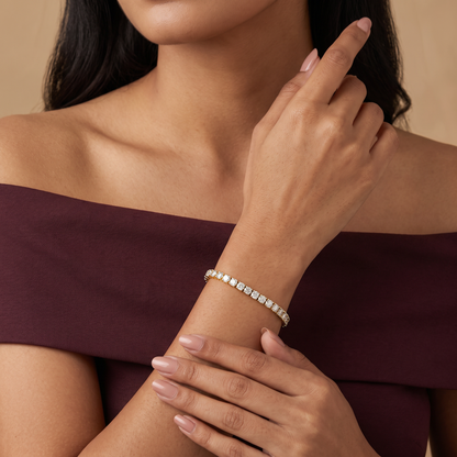 4 Pointer Lab Grown Diamond Tennis Bracelet