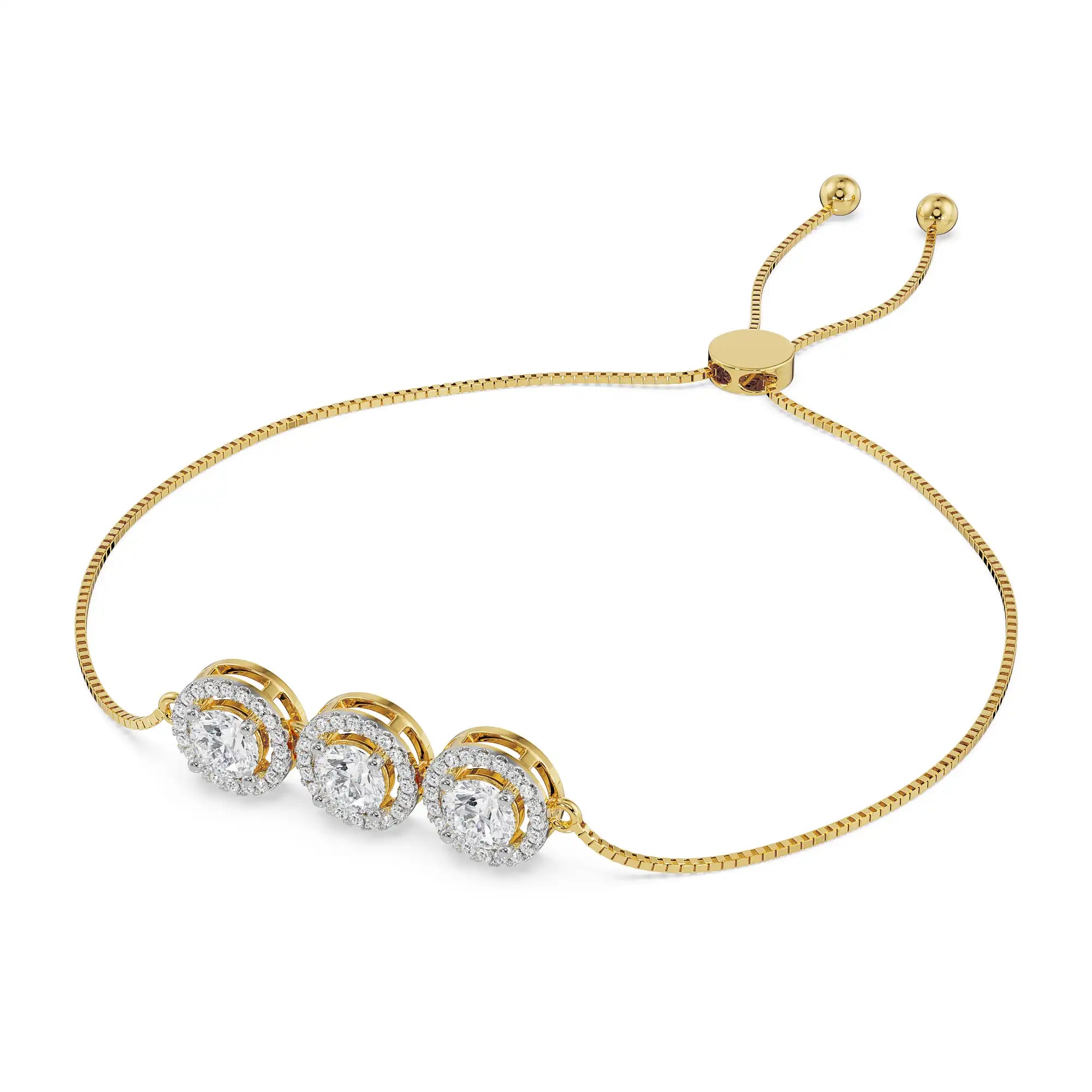 Elegant Trio Lab Grown Diamond Bracelet_in-stock