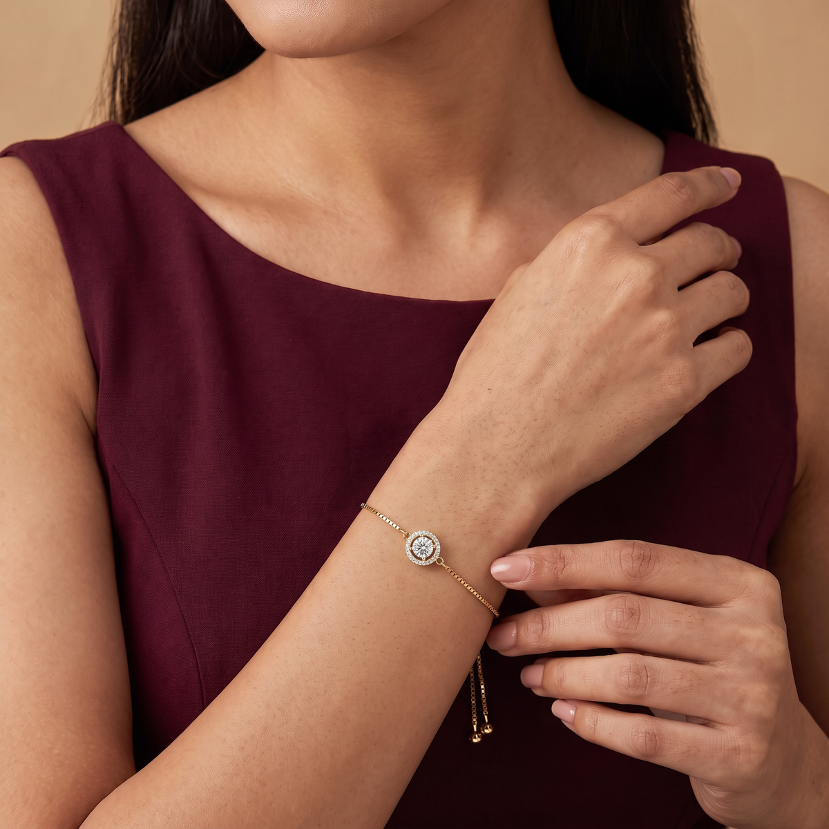Subtle Shimmering Lab Grown Diamond Bracelet