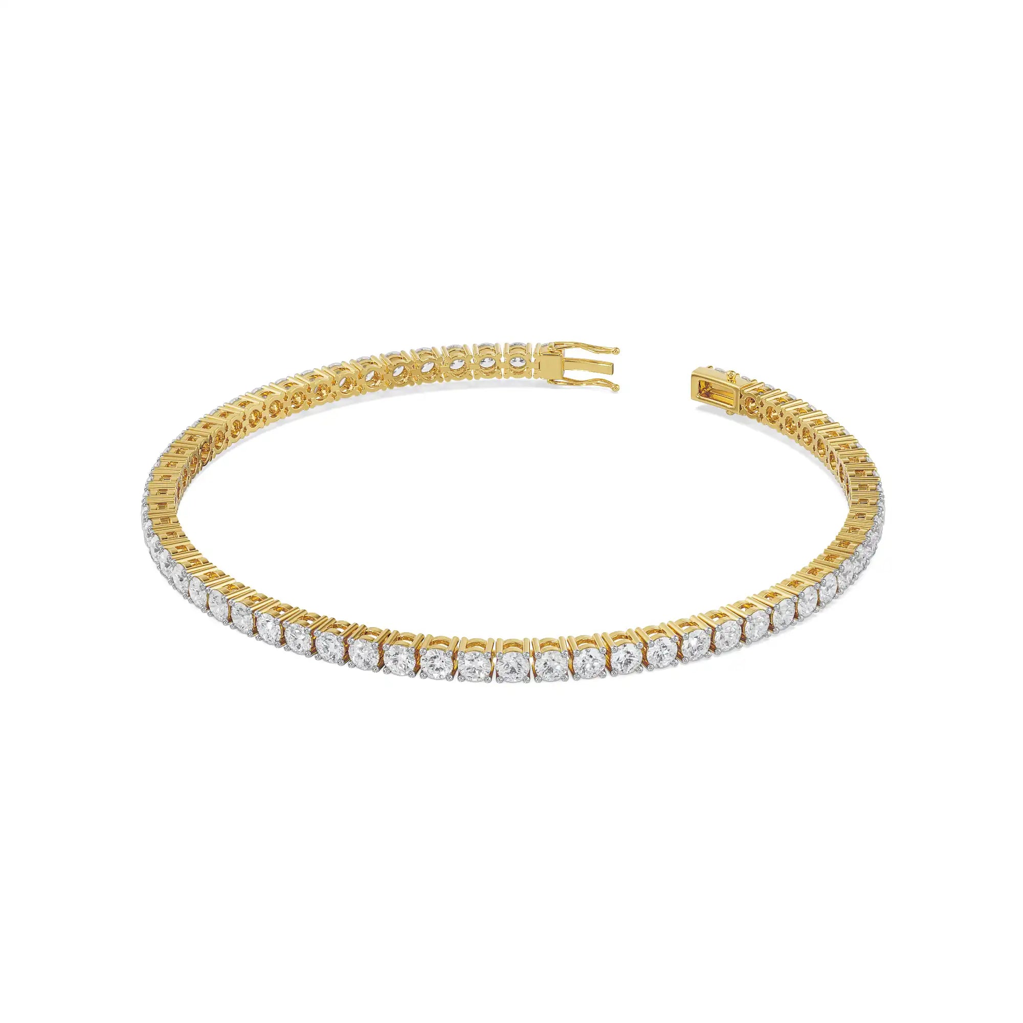 8 Pointer Queen Lab Diamond Tennis Bracelet_in-stock