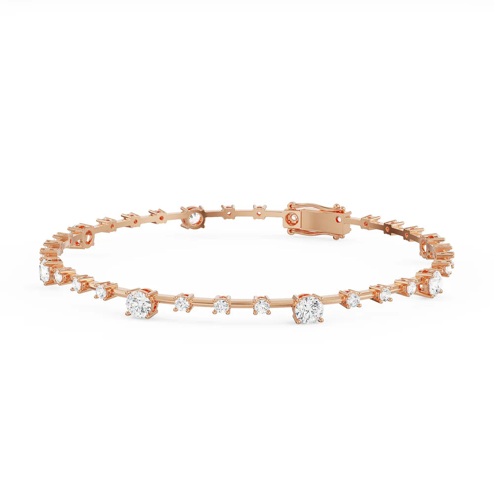Spaced Tennis Diamond Bracelet_in_stock