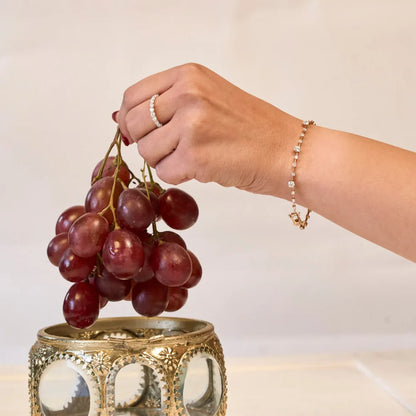 Spaced Tennis Lab Grown Diamond Bracelet 9KT