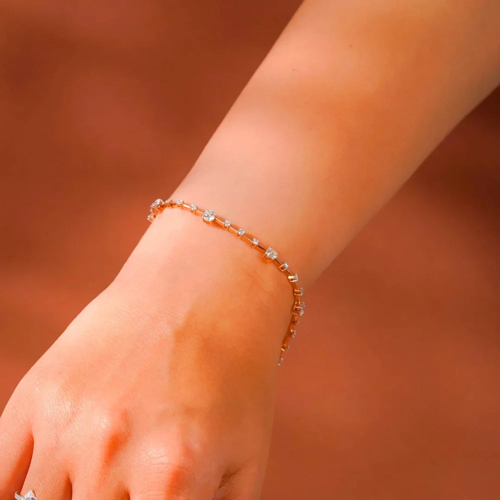 Zelda Infinity Lab Grown Diamond Bracelet 9KT