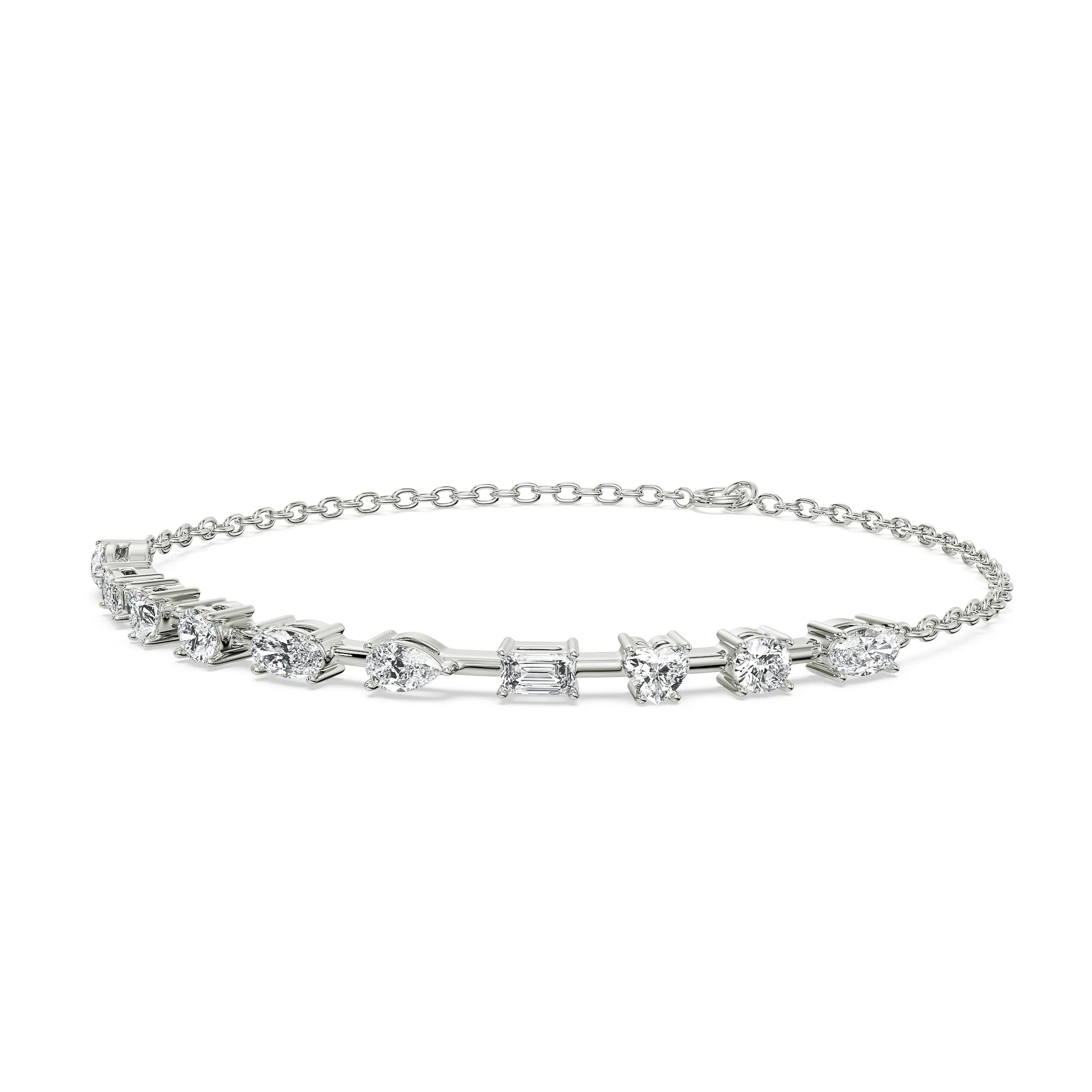 Multi Lab Grown Diamond Tennis Bracelet_in-stock