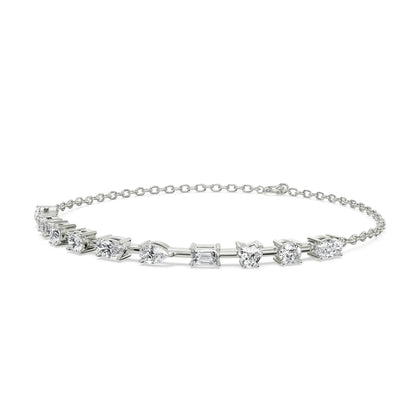 Multi Lab Grown Diamond Tennis Bracelet_in-stock