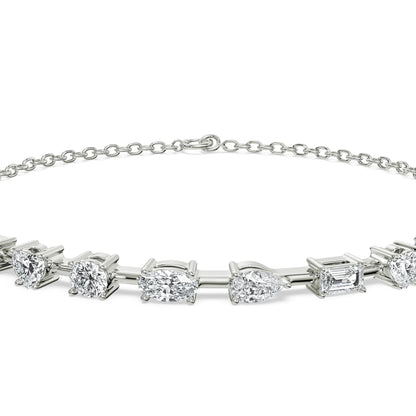 Multi Lab Grown Diamond Tennis Bracelet_in-stock