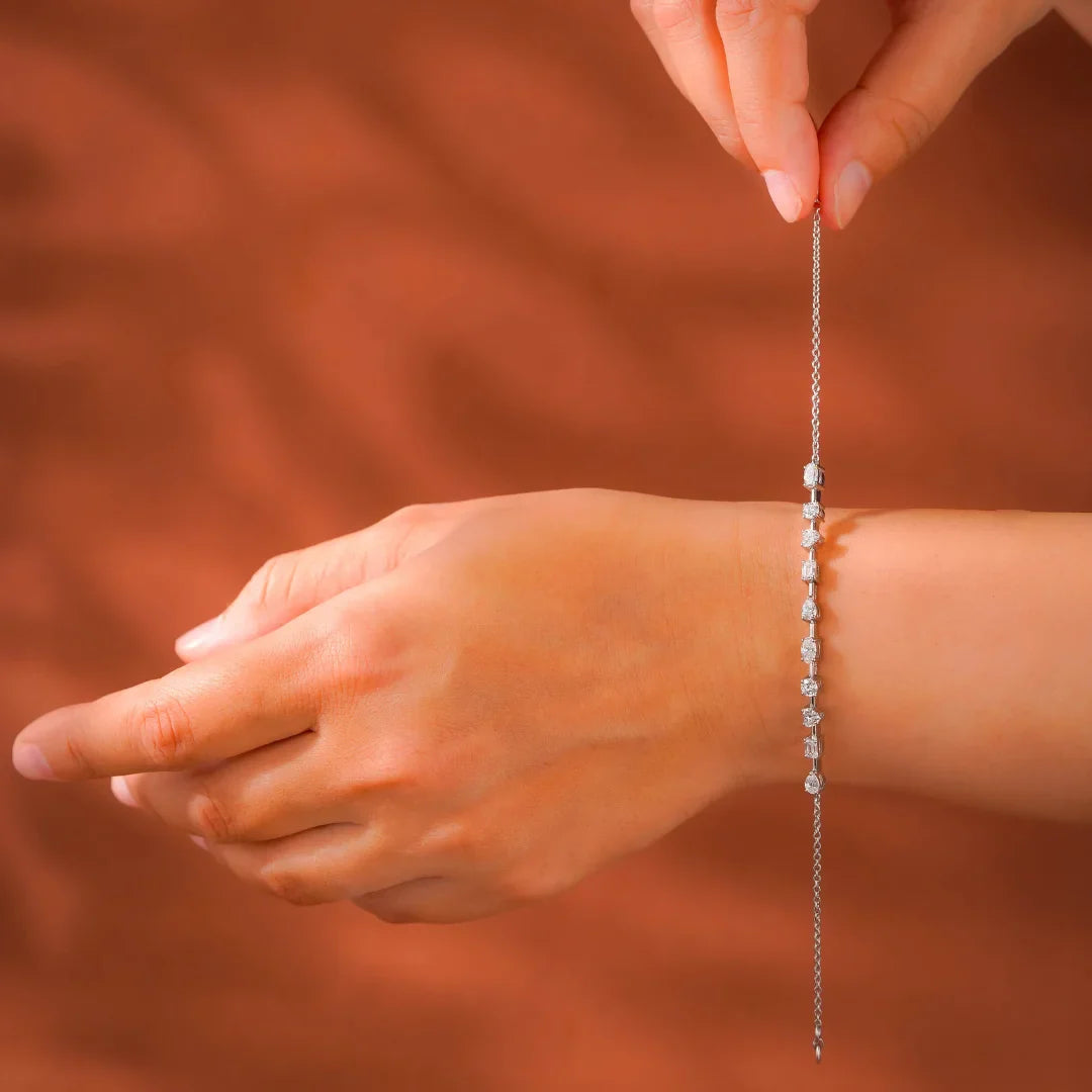 Multi Lab Grown Diamond Tennis Bracelet_in-stock