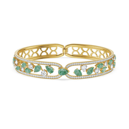 Tracy Emerald Lab Grown Diamond Bracelet - Front View