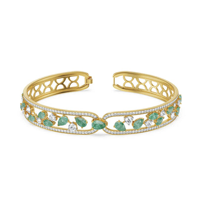 Tracy Emerald Lab Grown Diamond Bracelet - Prospective View