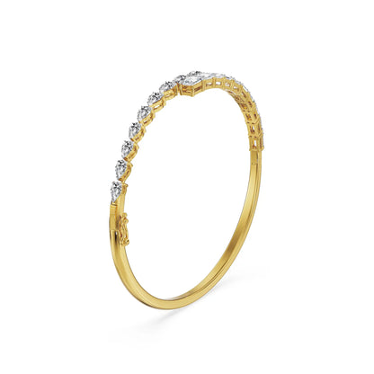 Divine Duo Lab Grown Diamond Bracelet - side view