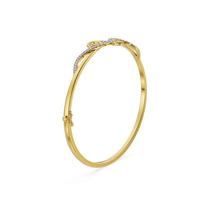 Amara Delicate Lab Grown Diamond Bracelet - side view