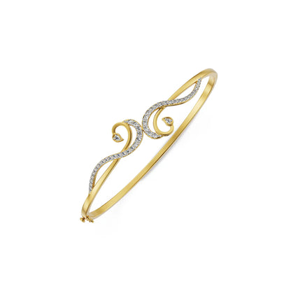 Amara Delicate Lab Grown Diamond Bracelet - top view