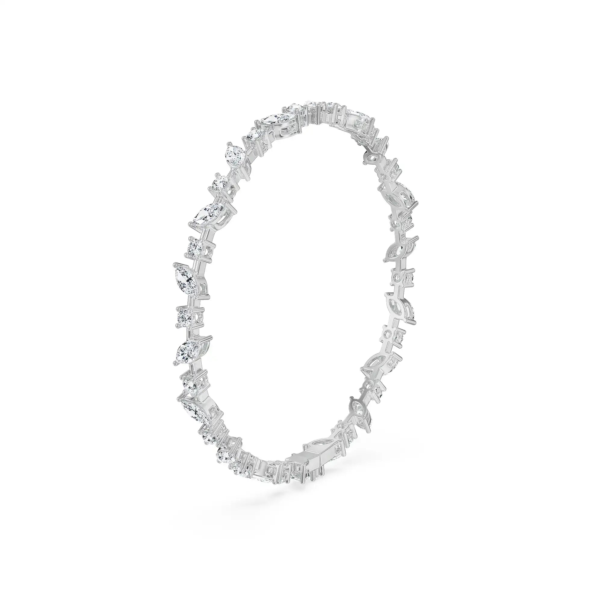 Marquise Muse Lab Grown Diamond Bracelet - side view