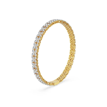 Florence Lab Grown Diamond Tennis Bracelet - side view