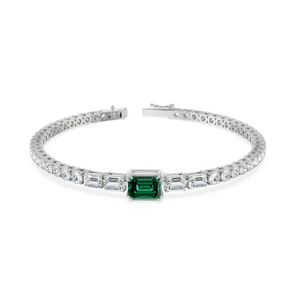 Nina Emerald Lab Diamond Bracelet_in-stock