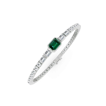 Nina Emerald Lab Diamond Bracelet_in-stock
