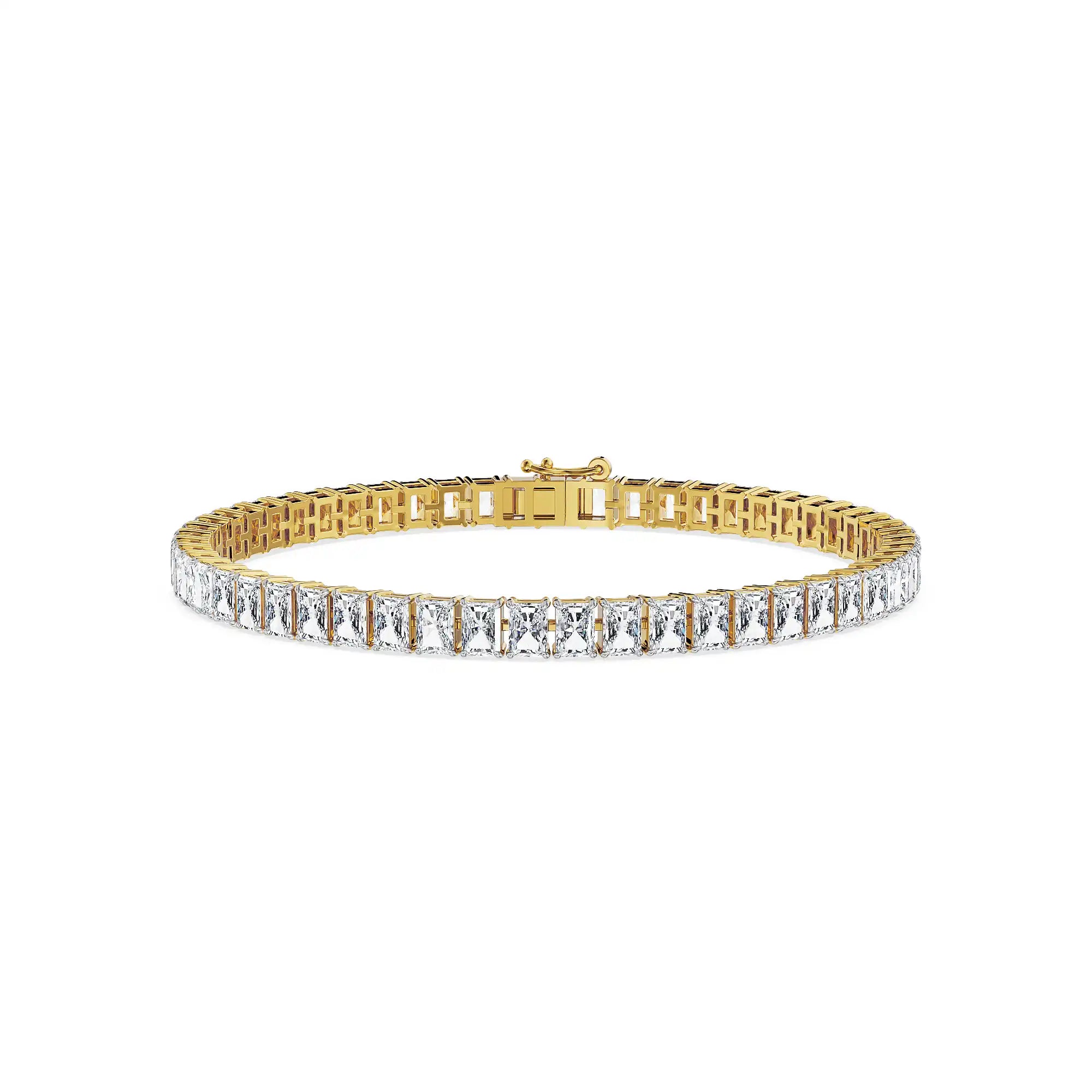 Luster Radiance Lab Grown Diamond Bracelet - front view in 9KT