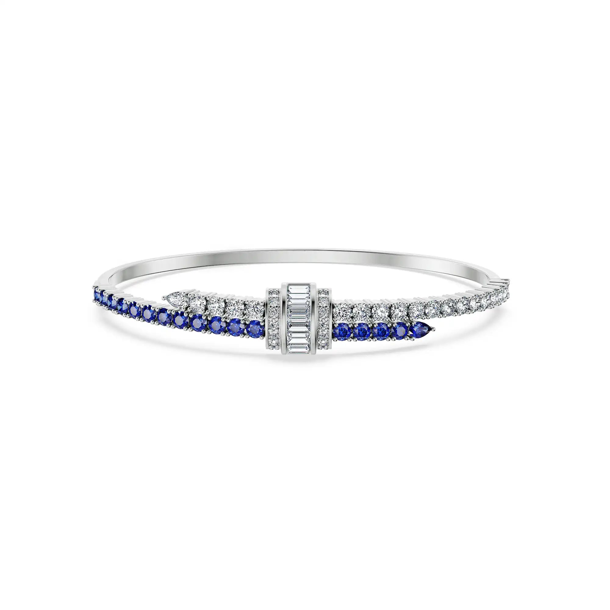 Sapphire Grace Lab Grown Diamond Bracelet - front view