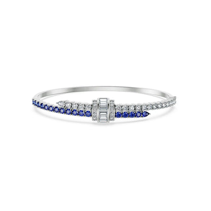 Sapphire Grace Lab Grown Diamond Bracelet - front view