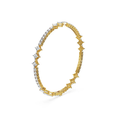 Trio Brilliance Lab Grown Diamond Bracelet - side view