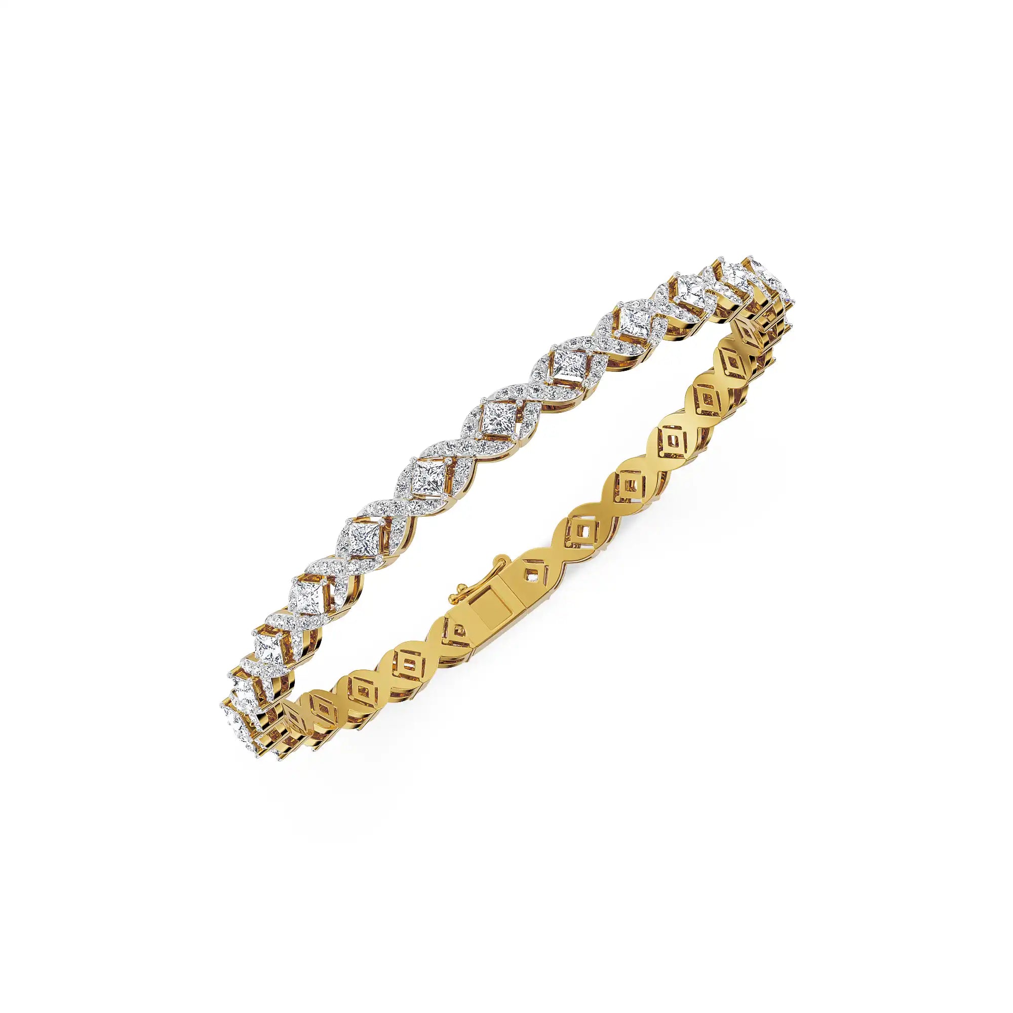 Twilight Blush Lab Grown Diamond Bracelet - top view